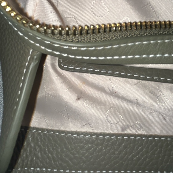 Radley London Leather Tote | Olive Green Pebbled Shoulder Bag - Picture 8 of 8
